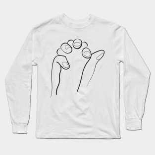 Paw in hand Long Sleeve T-Shirt